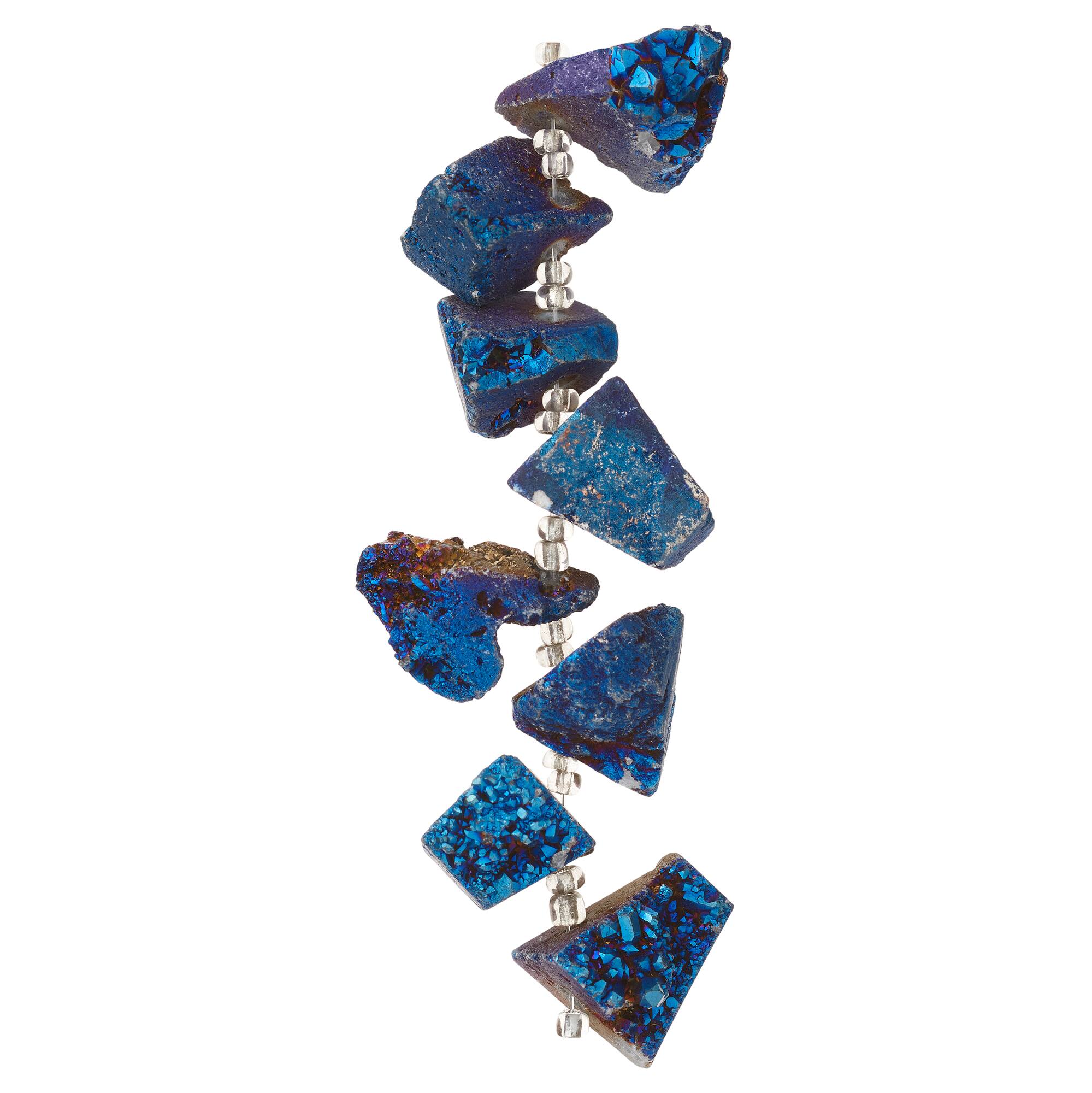 Blue Iridescent Druzy Agate Chunks by Bead Landing™